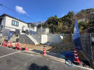 【前面道路含む現地写真】 | 西宮市　岡田山　新築戸建2区画