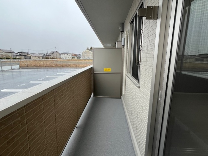 D-room姉体ⅢAのバルコニー