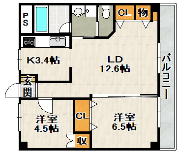 メゾン東野の間取り