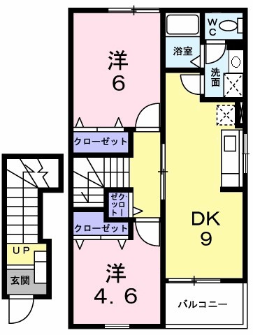 エテルノ・スクウェア四番館の間取り