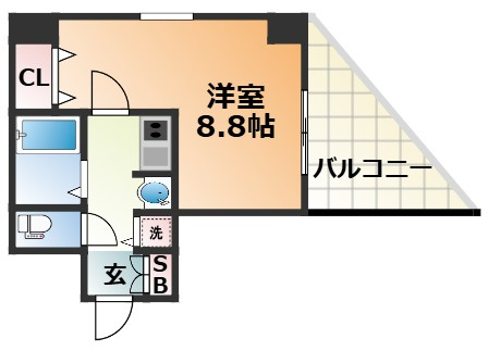 ロイヤルヒル神戸三ノ宮Ⅱの間取り