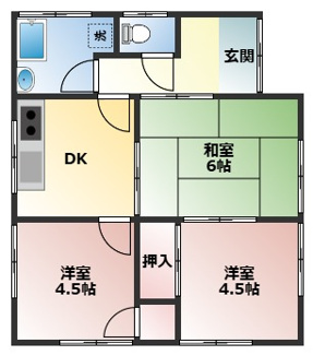【間取り】 | コーポラス飯国
