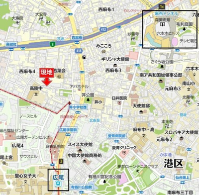 【地図】 | セントラル西麻布