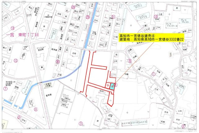 高知市一宮徳谷の地図