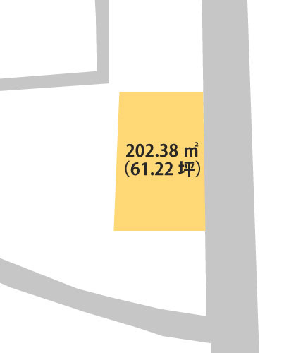 海南市黒江・土地・56904の区画図