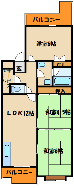 サンシティ今寺の間取り