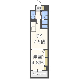 パークフラッツ新大阪の間取り