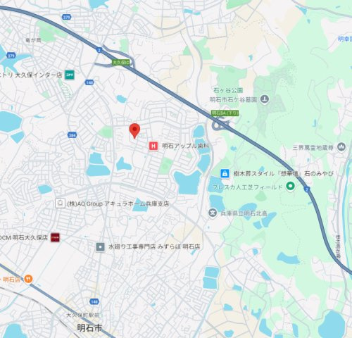 【地図】 | 明石市大久保町高丘5丁目2期（全3）1号棟