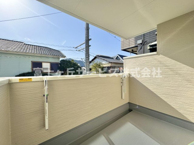 【バルコニー】 | 静岡市葵区羽鳥5丁目 新築一戸建て 1号棟 | 2Fバルコニーです