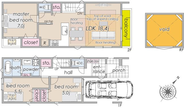 【最終１棟】新築分譲［ミラクラス豪徳寺］の間取り