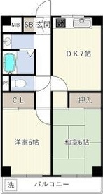フローライト豊里Ⅰの間取り