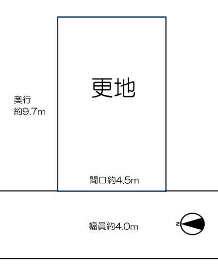 【土地図】 | 平野区長吉六反3丁目 | 現況更地☆建築条件はございません。お好きな工務店等で建築して頂けます♪西向きですが、現況東側も建物が無く採光が見込めます☆