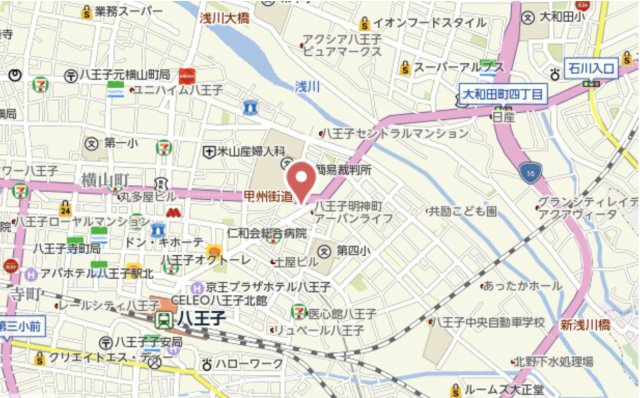 祝　成約済み　シャンボール第２八王子　八王子市　中古マンションの地図|～仲介手数料無料☆八王子ひなた不動産～シャンボール第2八王子