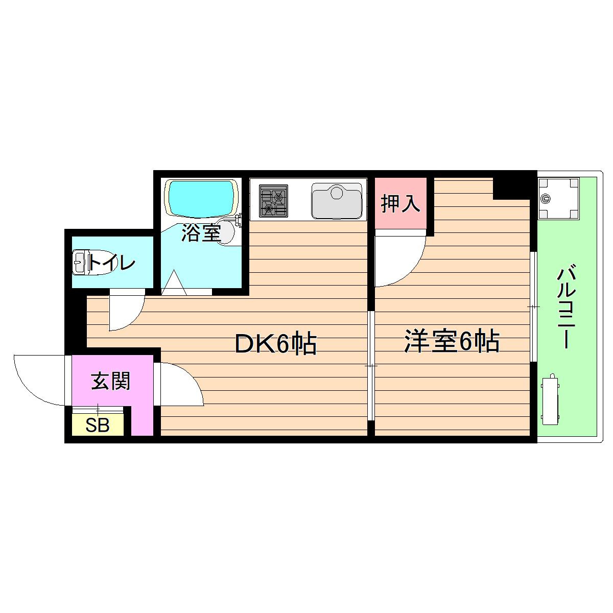 大阪市都島区網島町の賃貸マンションの間取り