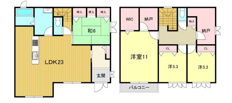 セキスイハイム施工・築3年の築浅良質中古戸建　松陰の間取り