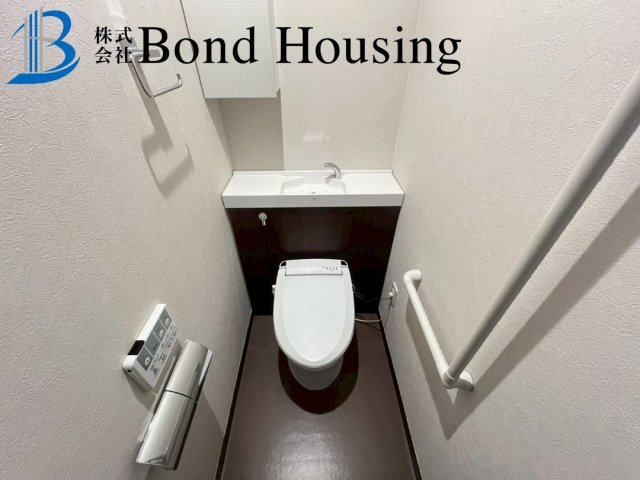 セキスイハイム施工・築3年の築浅良質中古戸建　松陰のトイレ