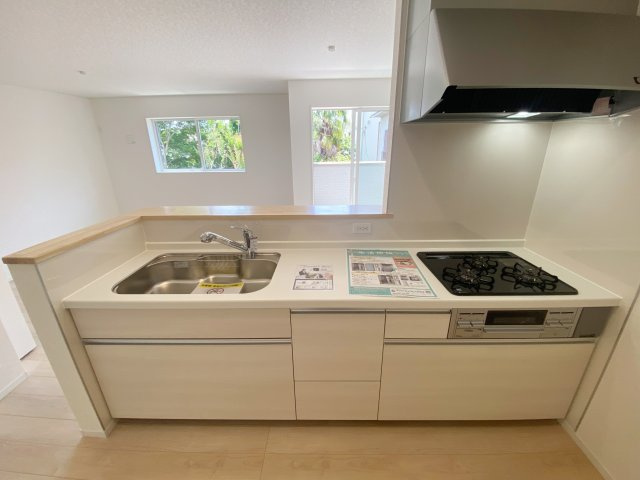 『八王子市新築戸建て』八王子市大和田町7-3【仲介手数料無料】　２５期のキッチン|仲介手数料無料～八王子ひなた不動産～八王子市大和田町　新築戸建て