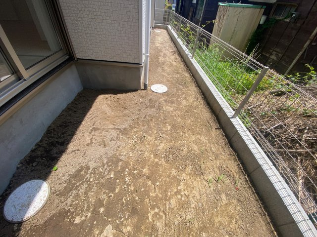 『八王子市新築戸建て』八王子市大和田町7-3【仲介手数料無料】　２５期の庭|仲介手数料無料～八王子ひなた不動産～八王子市大和田町　新築戸建て