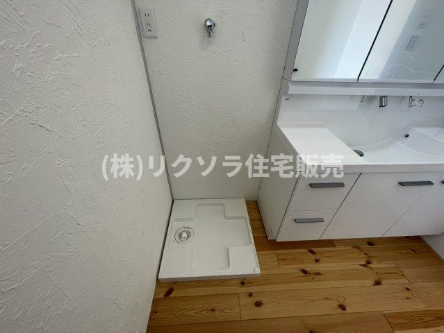 八幡三反長　未入居一戸建てのランドリースペース|ドラム式も設置可能
■物件内覧・資金計画相談・住宅ローン相談、リフォーム相談、お問合せ受付中■
※当日・翌日のご内覧、ご相談はお電話でのお問合せがスムーズです！