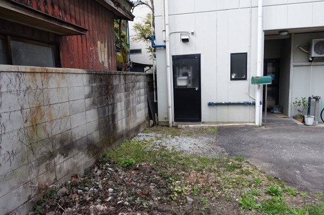 高崎市柳川町　売地の外観|西側境界を南から北方向