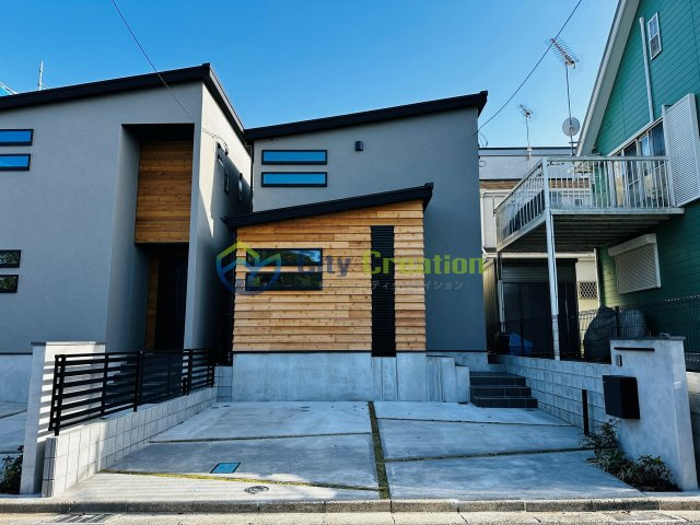 【成約御礼】藤沢市大庭　デザイナーズ分譲住宅A棟の外観