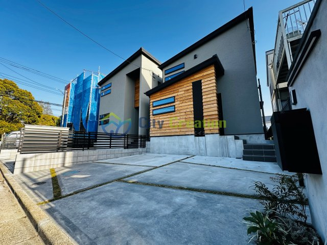 【成約御礼】藤沢市大庭　デザイナーズ分譲住宅A棟の外観