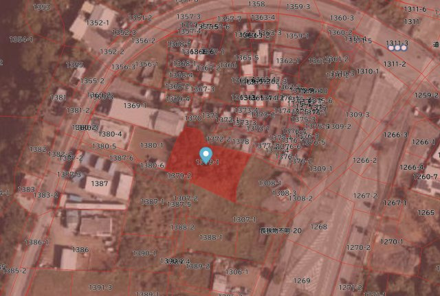 〇読谷村座喜味1379-1　売土地の地図