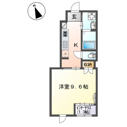 ベティハウス右山の間取り