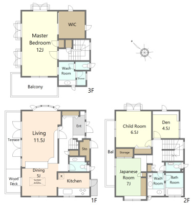 【外観】 | 世田谷区中町1丁目中古戸建 | ゆったり3LDK＋S＋WIC、スカイデッキ＆大型車2台駐車OK。世田谷・中町の閑静な住宅街に佇む一邸。
