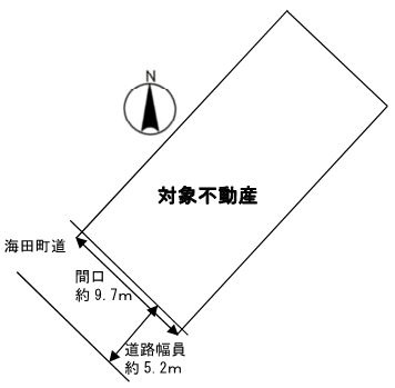 海田町南幸町の土地図