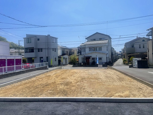 海田町南幸町の外観|敷地の奥行きは約21ｍです。
