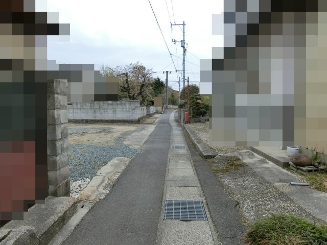 米子市勝田町売り土地の前面道路含む現地写真