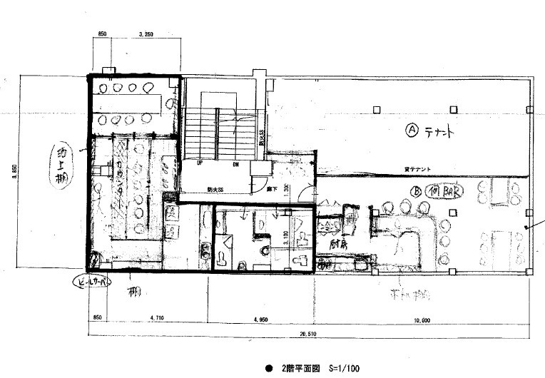 １２３店舗ビルの間取り