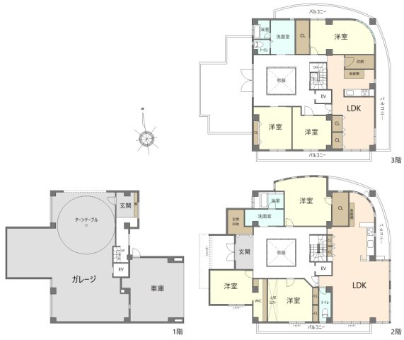 名東区植園町一丁目戸建の間取り|間取図