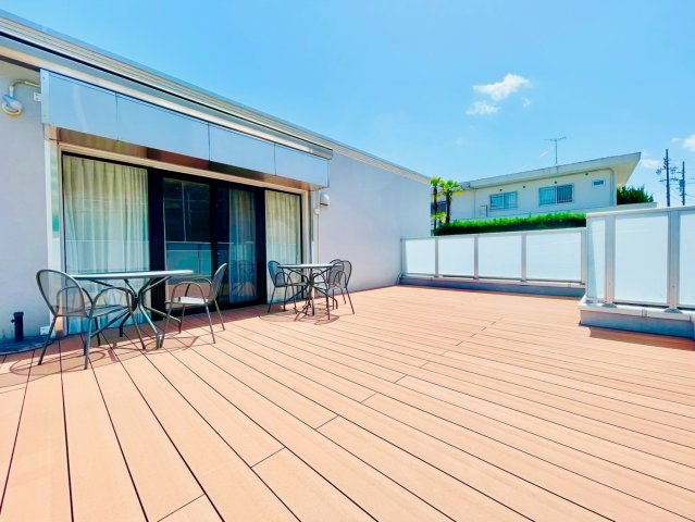 名東区植園町一丁目戸建のバルコニー|3階テラス②