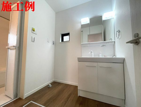 南区相武台3丁目新築戸建て　第4-1号棟の独立洗面台|洗面化粧台施工例