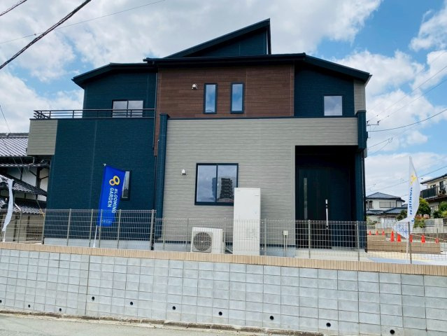 ブルーミングガーデン大津町引水全5棟/5号棟の外観|こだわりの新築一戸建て。外観もおしゃれです。