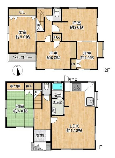 【間取り】 | 垂水区歌敷山3丁目　中古戸建