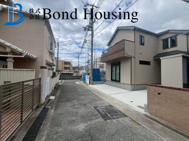 教育施設まで徒歩15分　垂水区西脇1丁目　新築限定1棟の前面道路含む現地写真