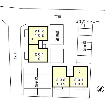 パルモアⅡの区画図