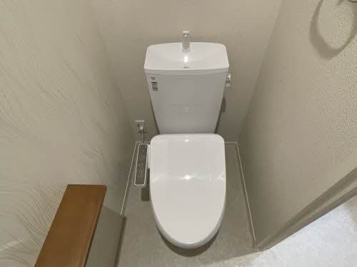 熊本市中央区薬園町の賃貸マンションのトイレ