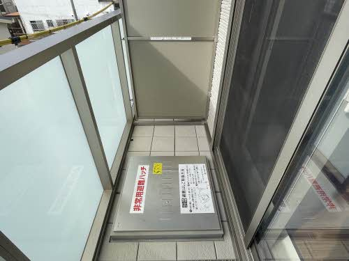 熊本市中央区薬園町の賃貸マンションのバルコニー