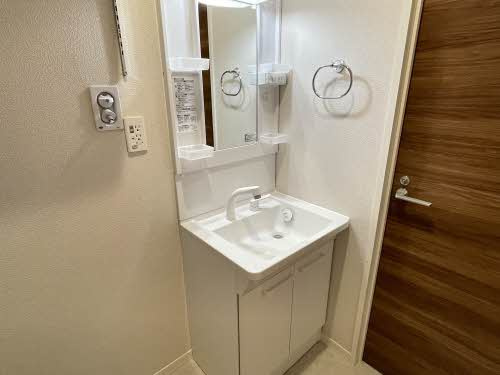 熊本市中央区薬園町の賃貸マンションの独立洗面台