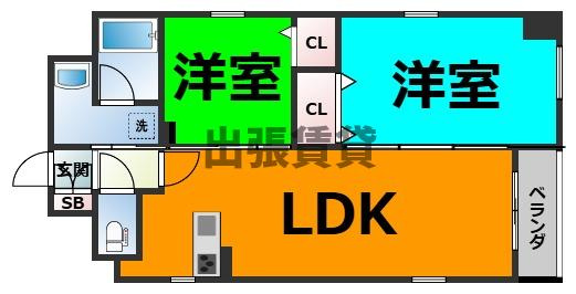 仲介手数料０円！ポルタニグラ千代田の間取り