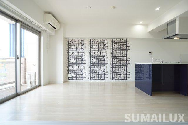 熊本市東区小山２丁目の賃貸マンションの居間・リビング