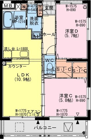セブン・セブン都北の間取り|（仮称）都北町YMマンションの間取り