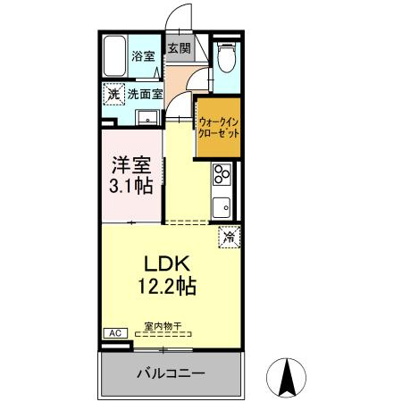 D-room太日通の間取り