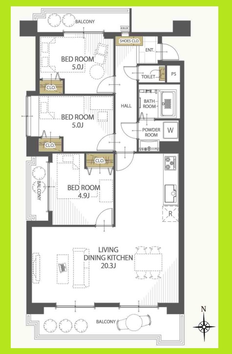 名古屋市西区上名古屋３丁目の中古マンション