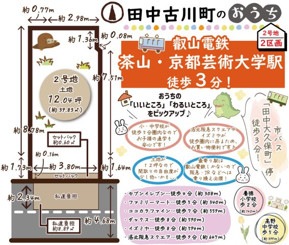 田中古川町　2号地　建築条件無土地