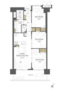 【間取り】天理二階堂パーク・ホームズ 